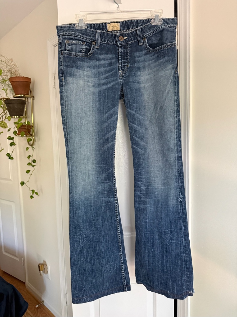 Vintage BKE Buckle Starlite Stretch Ultra Low Rise Flare Boot Jeans Y2K Size 31